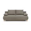 MIKA 3-seater Convertible Sofa - Beige Fabric - Storage Box - L 192 X H 84 X D 93 Cm