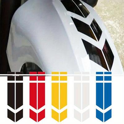 1pc Warning Reflective Sticker Motorcycle Frame Front Fork Waterproof Reflective Decal Tape Bike MTB Stickers Decor