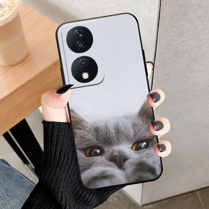 For Honor 90 Smart Phone Case Fashion Back Cover For Honor X7B Play 8T 50 Plus 5G Case Soft TPU Silicone Shell Funda Coque