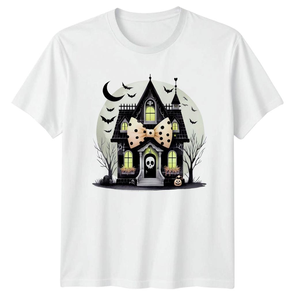 Coquette Haunted House Unisexs TShirt Coquette Halloween Halloween Gift For Her
