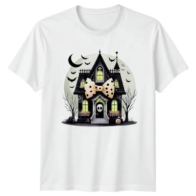 Coquette Haunted House Unisexs TShirt Coquette Halloween Halloween Gift For Her
