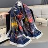 Women 180*90cm Fashion Beautiful Soft Silk Scarves Female Lady Shawl Hijab Wrap Foulard Bandanna Muffler Beach Pareo