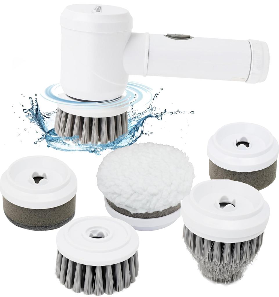 Perie Electrică de Curățat Esteel Perie de Bucătărie Perie de Curățat Baia Curățător de Baie Portabil Perie Fără Fir Ușoară Ann Multi-Curățător Alimentat cu Baterii