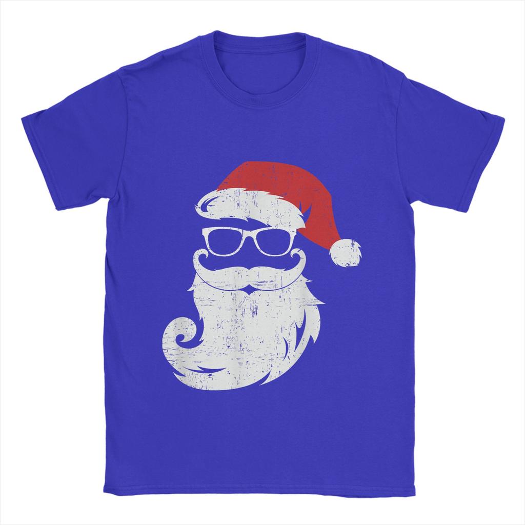 Christmas and beer Cotton T Shirt For Men Summer  Vintage T Shirts Round Neck Novelty Tee Shirt Oversized Hot Sale Tops