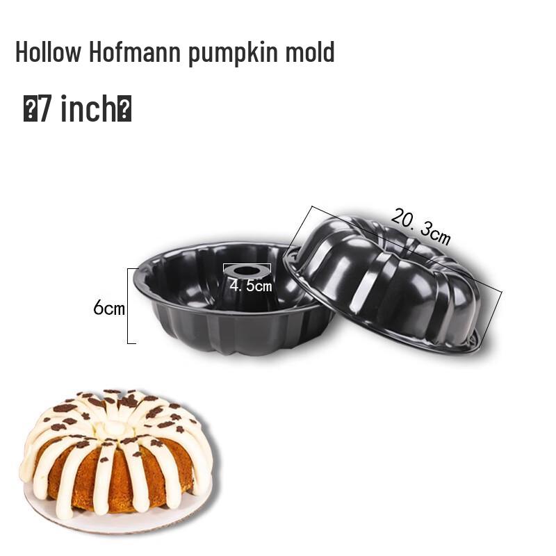 ZISIZ Black Hollow Pumpkin Cake Mold Set