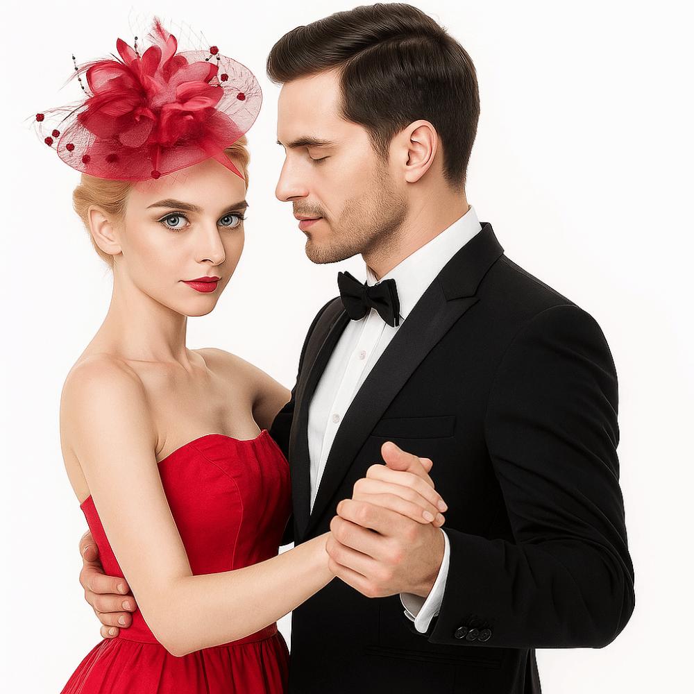 Feathers Mesh Fascinator Hat Elegant Bride Headdress Vintage Veil Hat Headwear Wedding