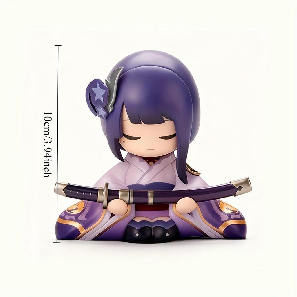Genshin Impact Figures: Paimon, Klee, Hu Tao, Keqing with Sword - Heroic Anime Display Ornaments