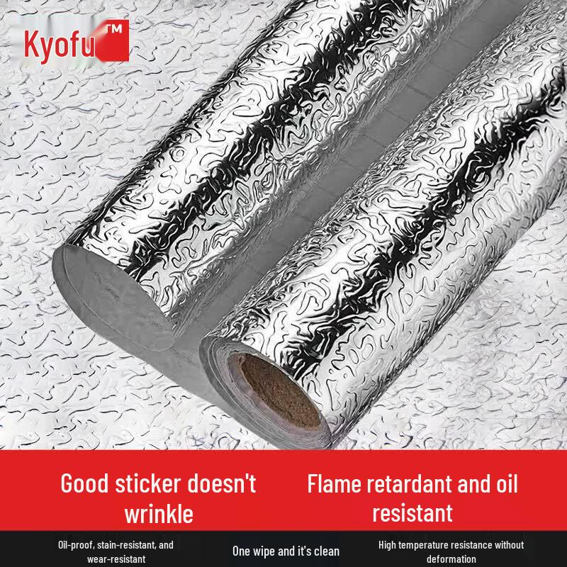 Self-Adhesive Kitchen Oil-Proof Aluminum Foil Sticker 500*60cm
