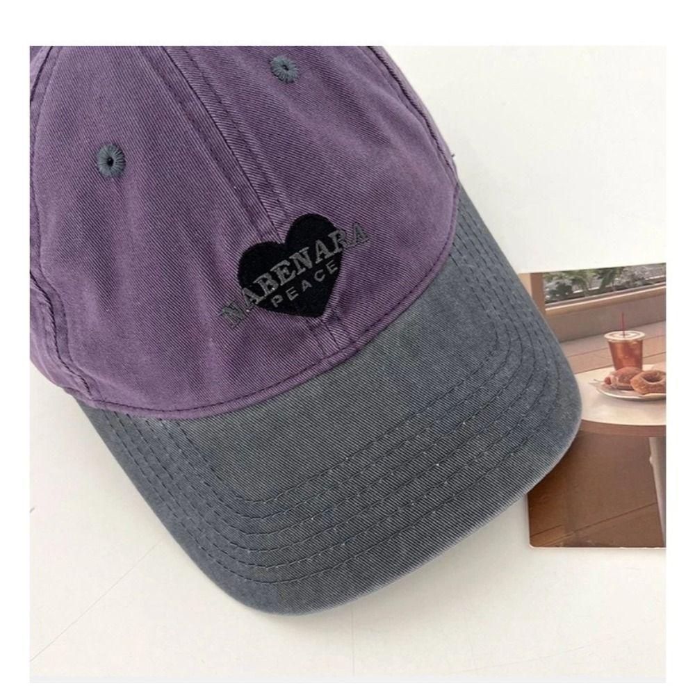 Large Size Love Embroidered Baseball Caps UV Protection Trucker Caps Retro Trucker Cap  Casual Wear