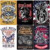 Born to Ride Motorcycle Tin Signs, Retro Metal Sign Plaque, Vintage Wall Decor, Garage, Bar, Man Cave, Decorative Plate