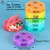 Seven-Day Pill Organizer: Morning, Noon, Night Portable Capsule Case with Large Capacity