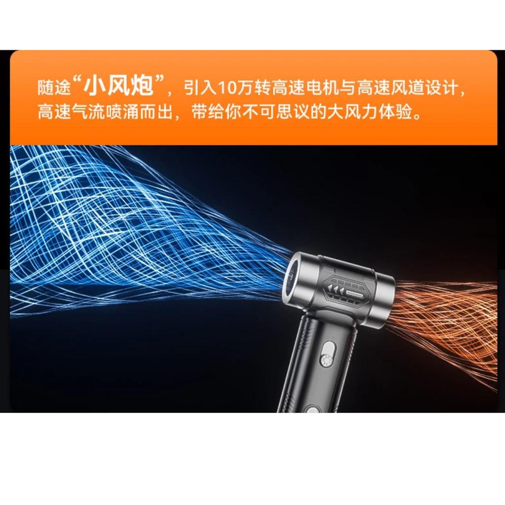 Mini Handheld Turbo Hurricane Fan High Speed Powerful Strong Wind Outdoor Camping Portable Cooling Fan