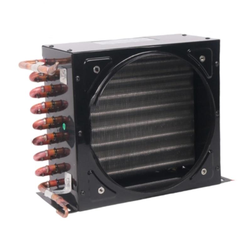 Heavy Duty Freezer Refrigerator Condenser Small Copper Tube Aluminum Fin Air Cooled Water Cooled Cold Storage Radiator