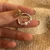 Xiaohongshu 925 Sterling Silver Exaggerated Plain Ring for Women – Simple, Luxurious, High-End Design.