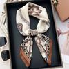 2026 Neues Florales Muster Satin Seiden Schal 70cm Kleines Quadratisches Halstuch Damen Vielseitiges Dekoratives Bandana