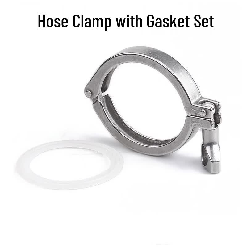 304 Stainless Steel Sanitary Quick Clamp with Silicone Gasket