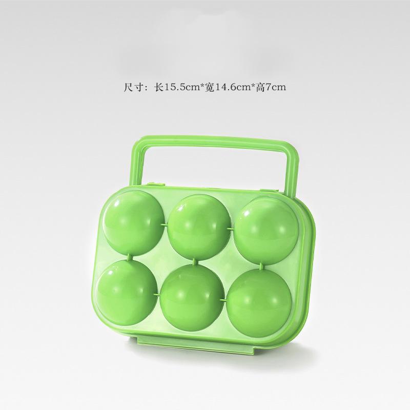6/12 Grid Egg Storage Box Plastic Travel Portable Kitchen Utensils Outdoor Picnic BBQ Camping Tableware Camping Gear