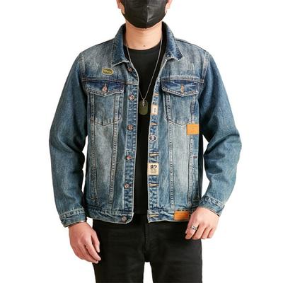 New Spring and Autumn Denim Jacket Men's American Trendy Retro Work Jacket Casual Jacket