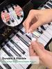 YPTSYSYS Piano Sticker for Beginners, Removable stickers with notes on the piano keyboard for learning, Full-size, 88 keys, made of silicone