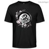 Mens Cotton Long Graphic Chinese Dragon T Shirt Street Casual Style Tee for Men and Women