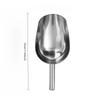 Stainless Steel Shovel Metal Coffee Bean Flour Shovel Multifunctional Ice Shovel Food Measuring Spoon Kitchen Accessories