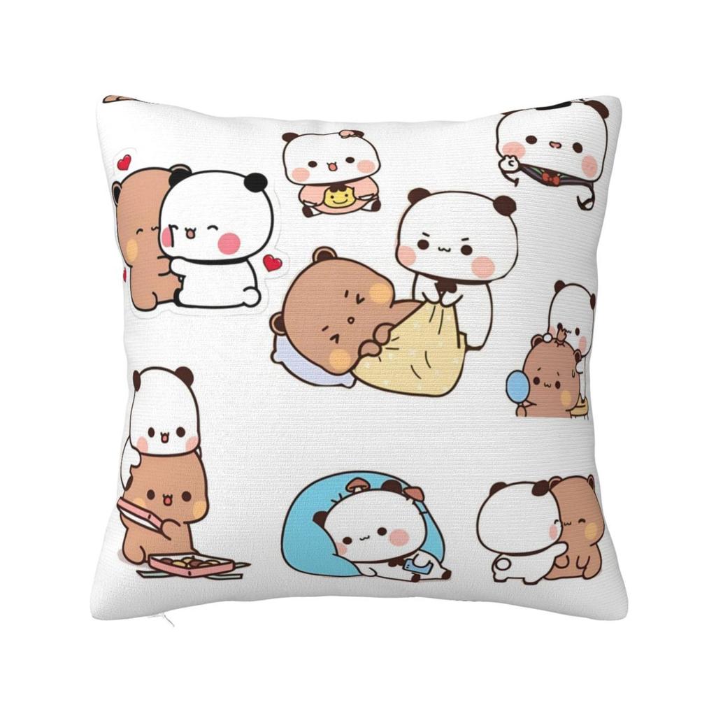 Bubu Dudu Cute Cartoon Bear Character Pillow Cover Kawaii Panda Cute Pillow Case Soft Cushion Cover Pillowcases For Sofa