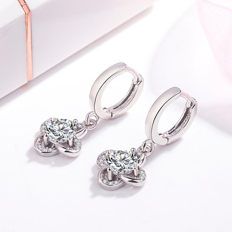 SACE GEMS Classic Copper Alloy Zircon Earrings for Women Wedding Party Gifts