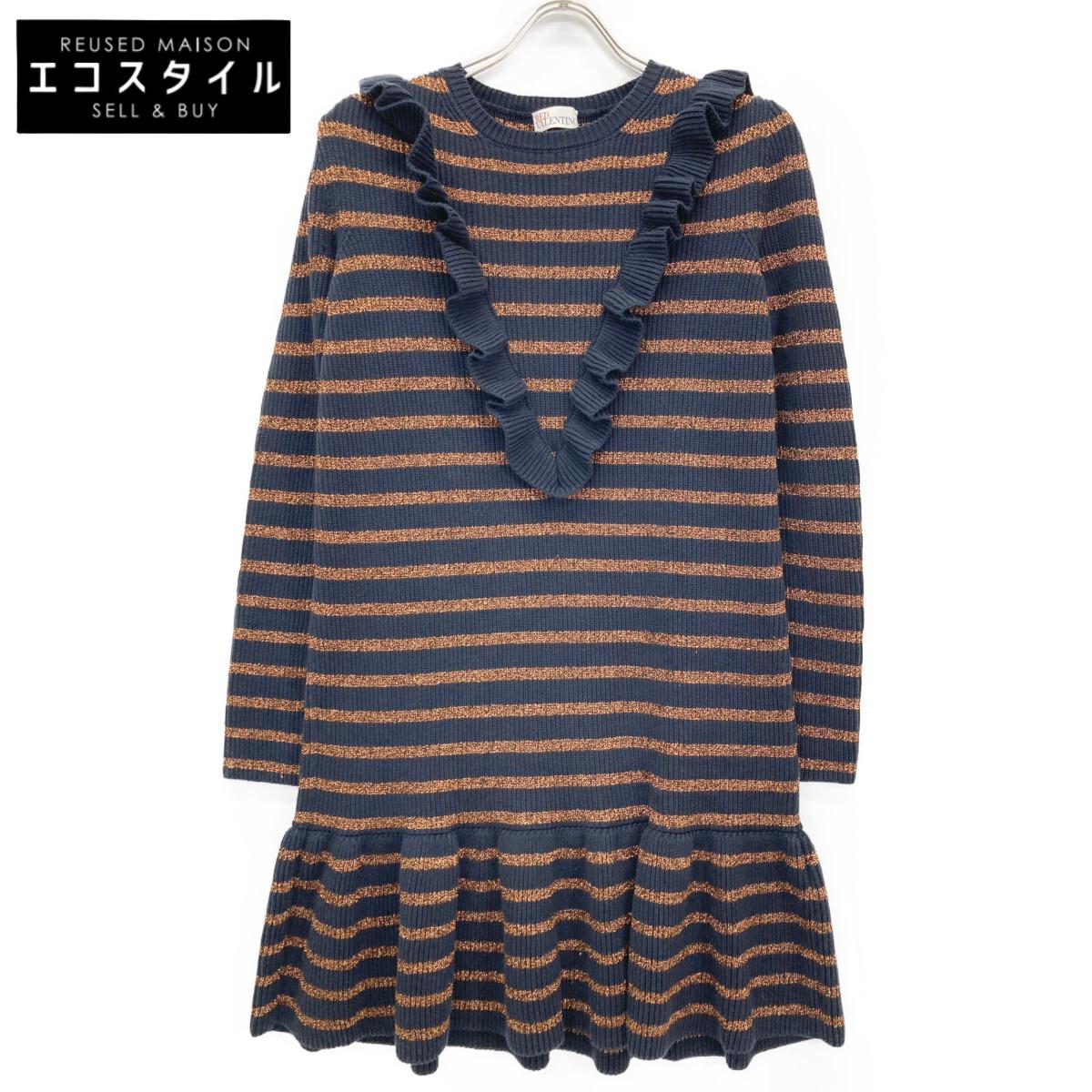 

RED VALENTINO SR3KDA534GJ Navy Long Sleeve Knit Dress dress S NavyUsed