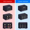 ZEYUAN Audio Switcher 3.5mm 2 In 1 Out  1 In 2 Out AB Switch Stereo Audio Splitter Box Distortion-Free 3.5mm Jack for Switching Between Computer