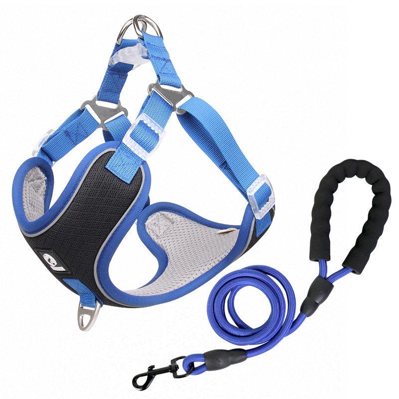 Adjustable Reflective Shiba Inu & Corgi Harness: Anti-Pull Leash Vest for Medium to Large Dogs