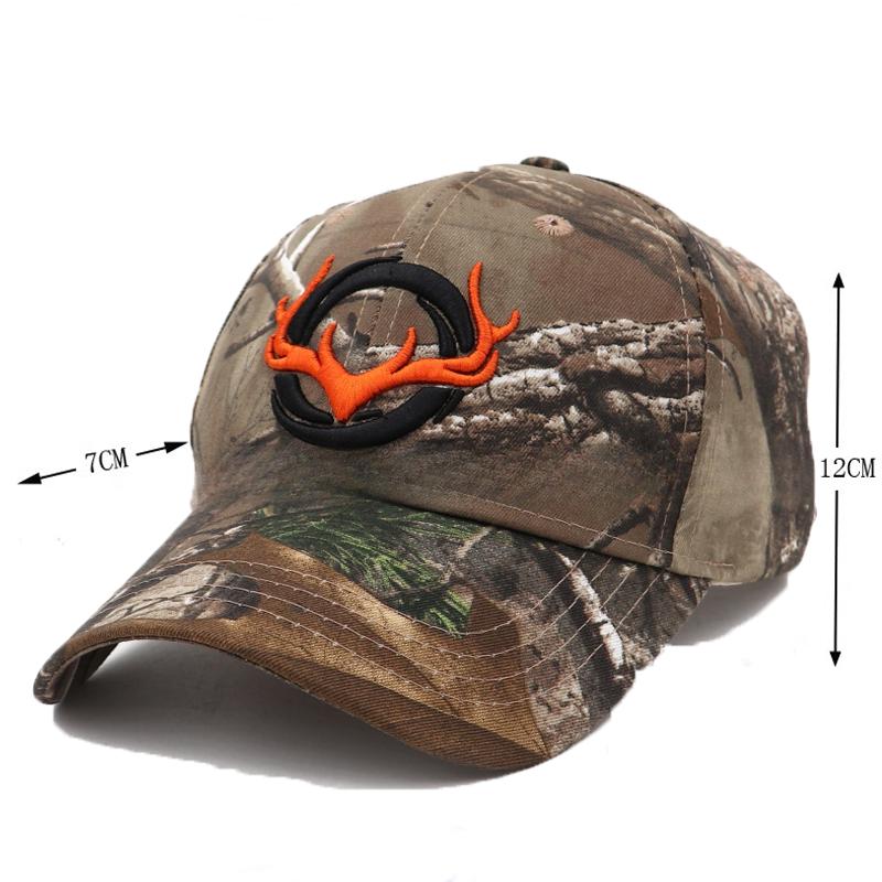 Fishing Stitching Embroidered Horn Cap Baseball Camo New Brand Latest Fresh Caps Outdoor Hunting Camouflage Jungle Hat Airsoft Tactical Hiking Hats