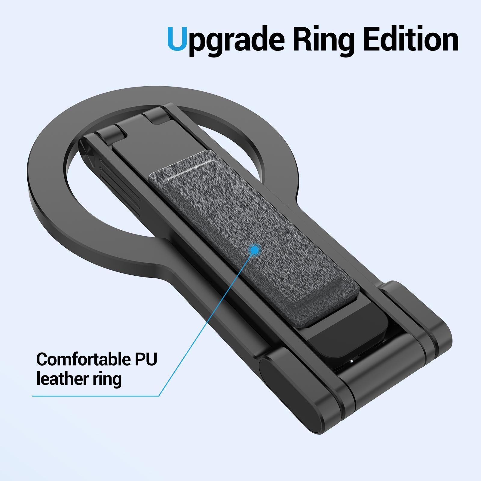 YUNKU B04 Mini Aluminum Alloy Folding Magnetic Holder Phone Tripod Stand for Outdoor Selfie Vlog and Desktop Use Magnetic