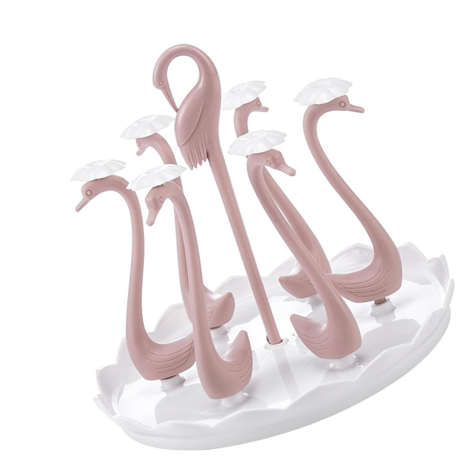 Draining Cup Storage Rack Holder Space Saving Rotating Water Cup Rack Bracket for Household Use