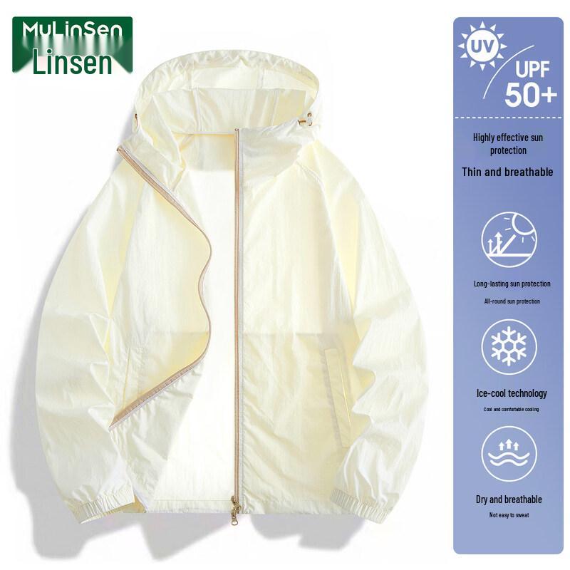 MULINSEN Women s Ice Silk Hooded UV Protection Jacket 4XL
