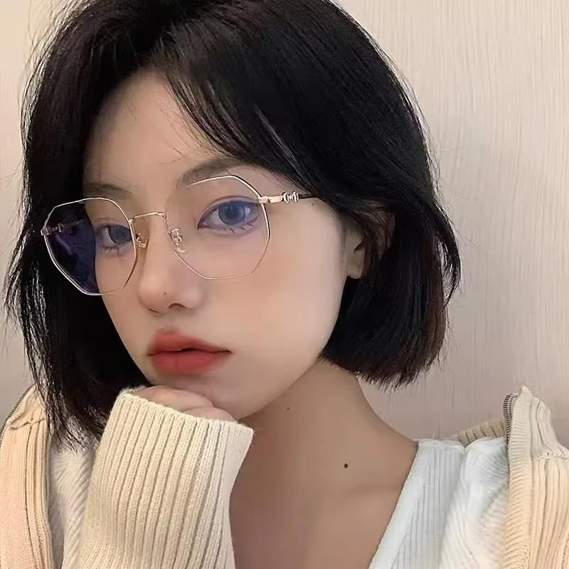 Luxury Anti-Blue Light Myopia Glasses Trendy Women'S Minus Diopter Eyewear Fashion Near Sighted Glasses Prescription Eyeglasses