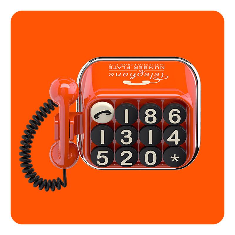 Creative Retro Temporary Parking Car Number Plate Old Telephone Theme Mobile Phone Number Retention Car Interior Decoration