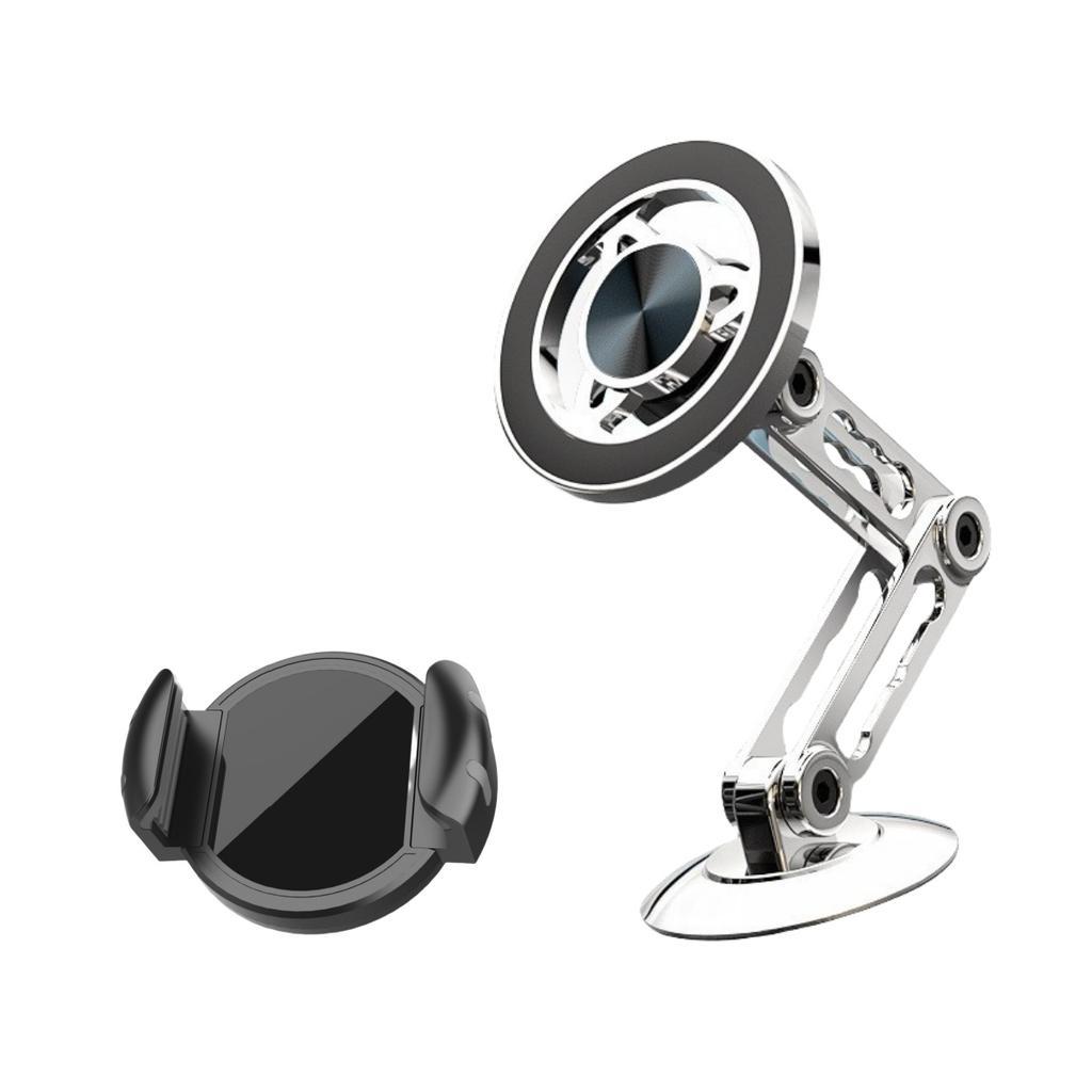 720 Rotate Metal Magnetic Car Phone Holder Foldable Magsafe Phone Stand Air Vent Magnet Mount GPS Support For All Phones