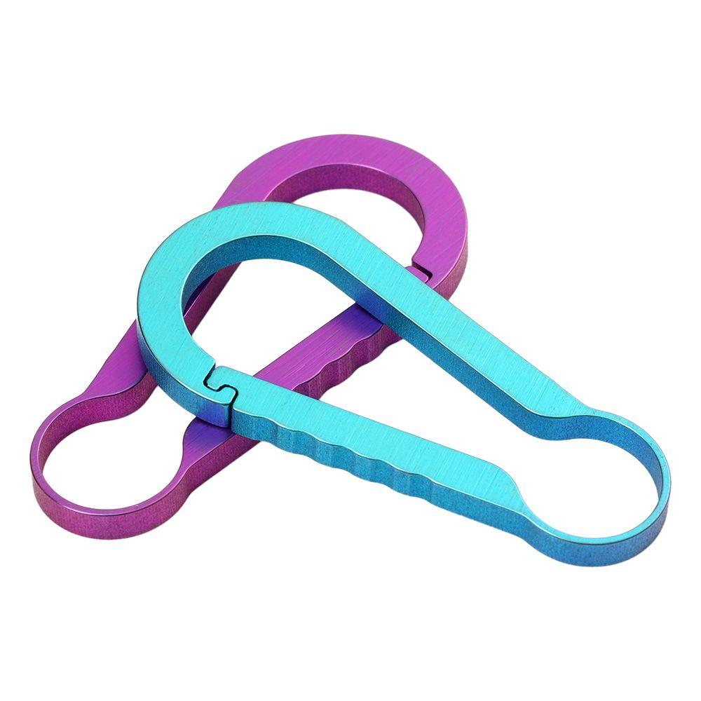 Circle EDC Tool Creative Backpack Buckle Hanging Buckles Small Large Buckle Titanium Keychain