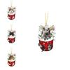 Christmas Delightful Cat Hanging Ornaments In Various Colors For Seasonal Charm