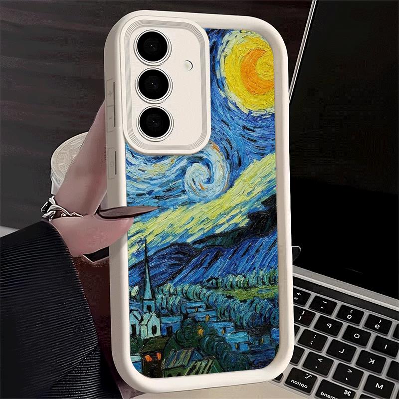 Phone Case for Samsung Galaxy A17 A16 A15 A14 A13 Van Gogh Oil Painting Aesthetics A56 A36 A26 A55 A35 A25 A54 A34 A24 A53 A33 A