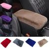 Universal Soft Furry Plush Armrest Box Pads Cover Center Console Polyester Armrest Pad Cushion Winter Car Interior Accessories