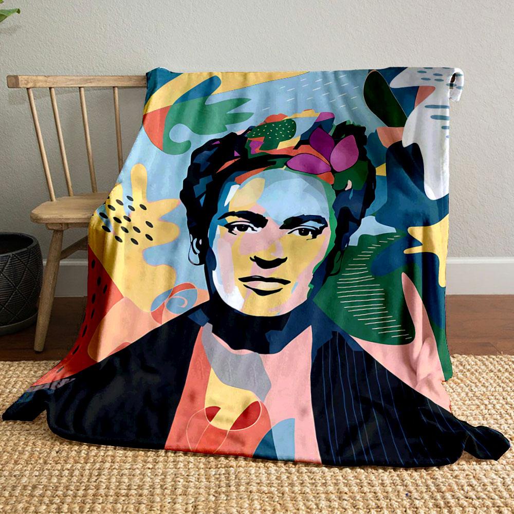 

Frida Kahlo Abstract Art Throw Blanket bedroom Blanket for Livingroom Couch lunch break Soft Cozy throw for Friend s festival Gift 80cm x 120cm