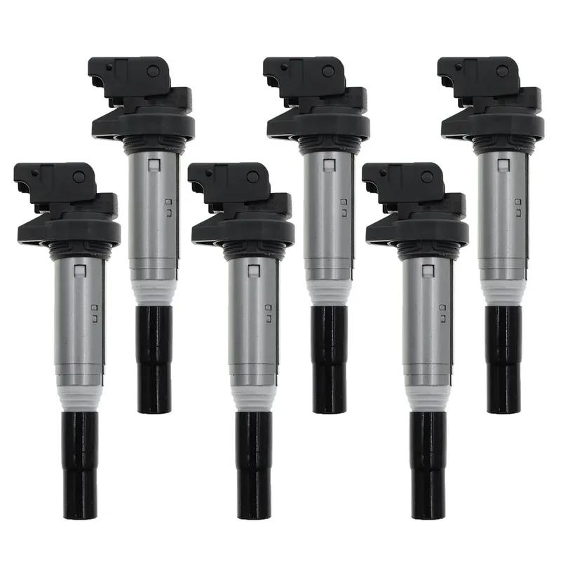 6 Ignition Coil For BMW 1 2 3 4 5 6 7 Series E81 E90 F30 E60 F10 F07 E84 E70 E71 F25 F46 Mini Cooper 12137594596 12138616153