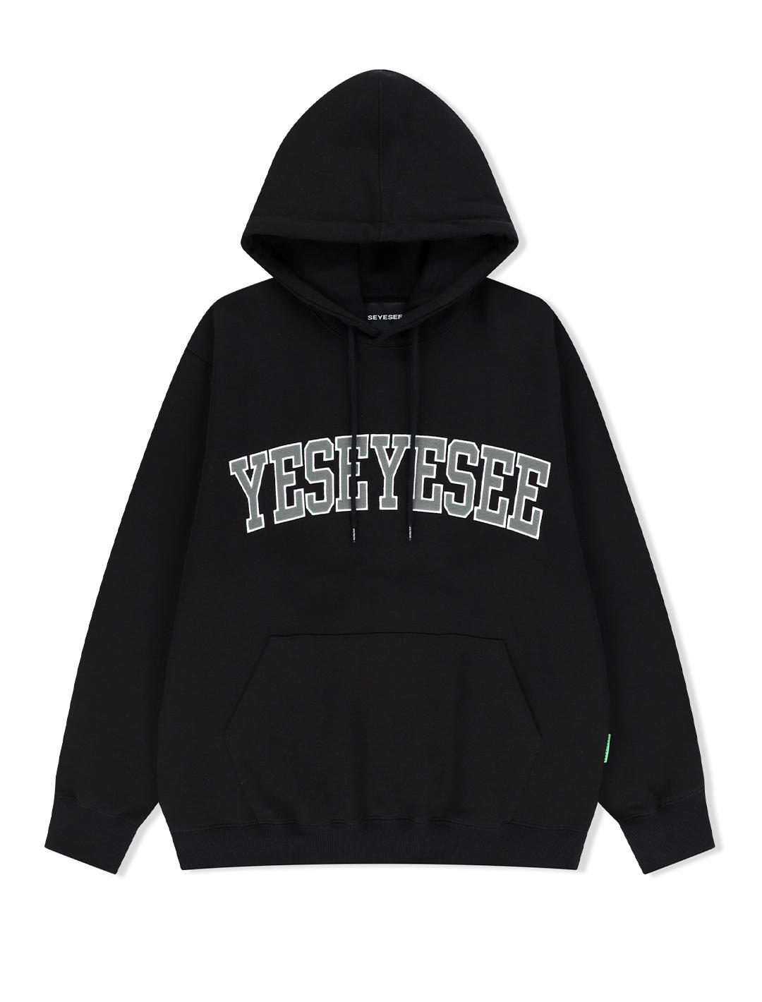 Yes Ic [25Ss] Arch Logo Hoodie Black Black/L