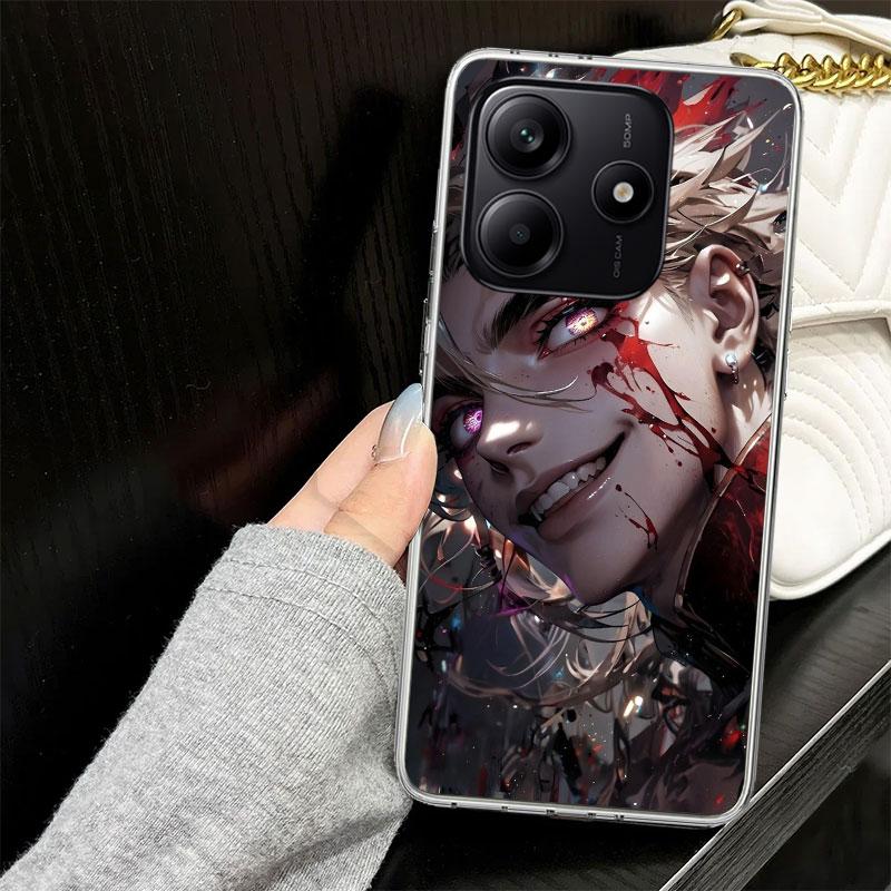 Demon Slayer Douma Case for Xiaomi Redmi Note 14 13 12 11 Pro Plus Phone Cover 14S 12S 11S 11E 11T 10S 10 9S 9 Silicone Funda