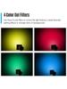 Barn Door & Honeycomb Grid &4 Color Gel Filters for 7Inch Standard Reflectors Studio Hing Accessories Kit