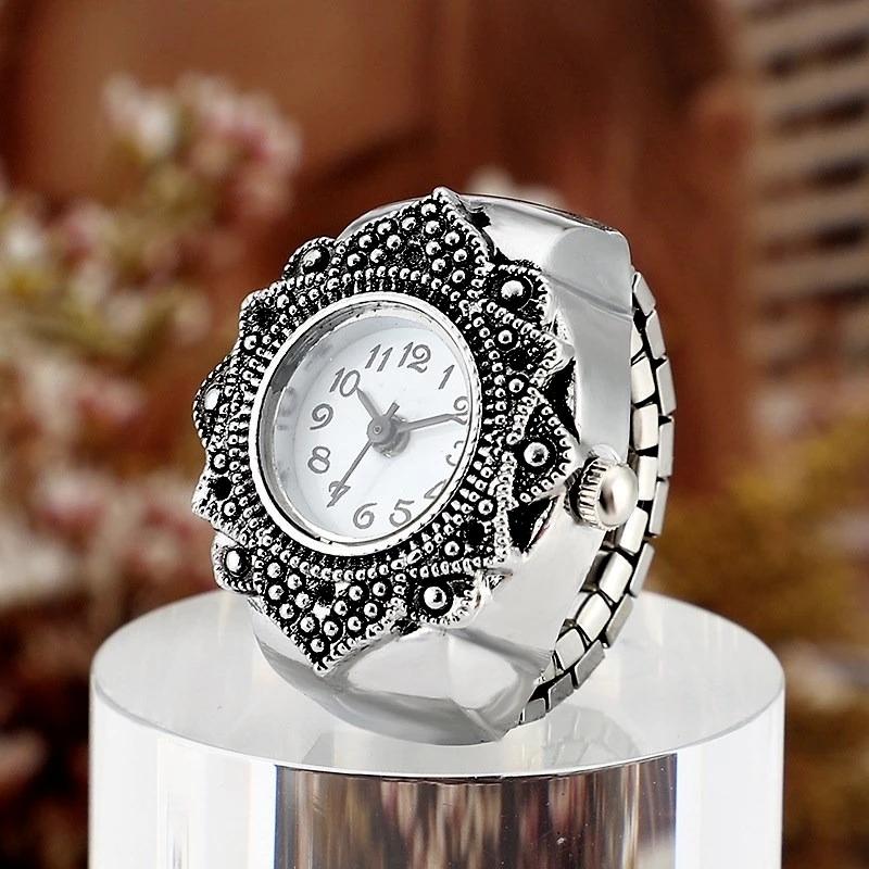 Montre Décontractée Grand Cadran Montre Femme Bracelet élastique Floral - Quartz Analogique - Cadran Arabe Facile à Lire Bracelet Ajustable 18-22cm Montre Décontractée Grand Cadran Montre Femme Bracelet élastique Floral - Quartz Analogique - Cadran Arabe Facile à Lire Bracelet Ajustable 18-22cm