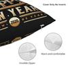 New Year 2026 Golden Pillow Cover  Novelty Pillow Case For Wedding Party Home Decor Soft Cushion Cover Gift