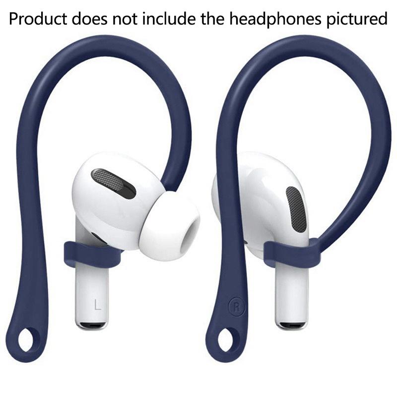 1Pair Anti-Lost Earhook Eartips Secure Fit Silicone Wireless Earphone Protective Accessories Holders For Apple Airpods 1 2 3 Pro