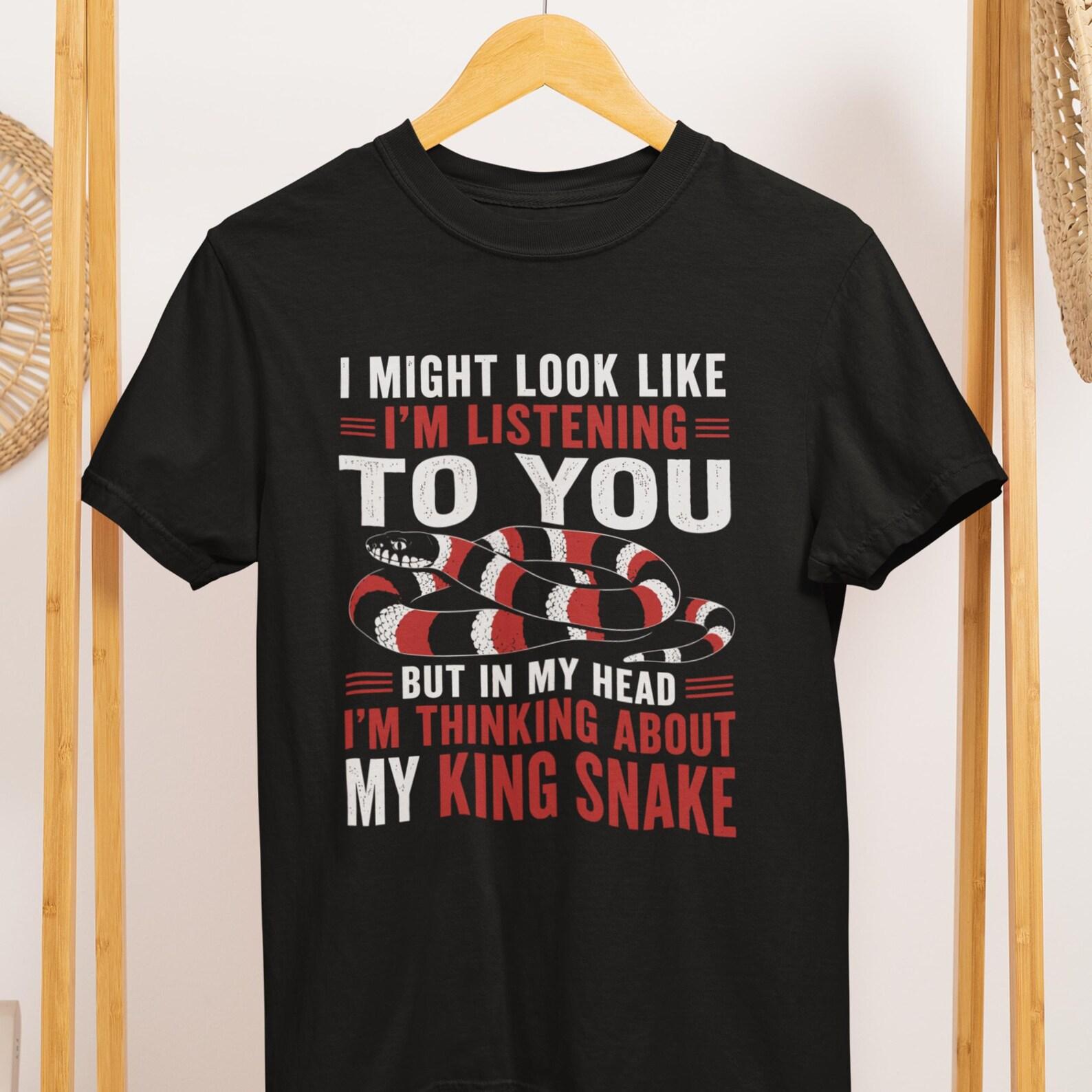 King Snake Shirt, Funny Reptile Lover, Comfort Colors 1717 Tee 2XL